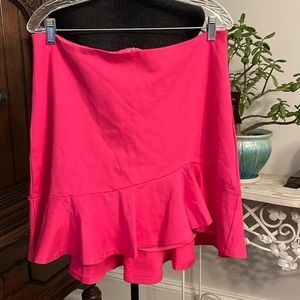 Lulus Pink Ruffled Skirt size‎ XL